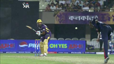 M1: KKR vs DD – Yusuf Pathan Six