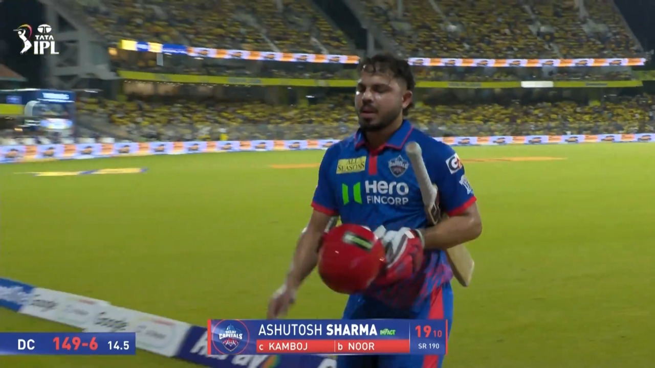 IPL 2026 M18: CSK vs DC - Ashutosh Sharma Wicket