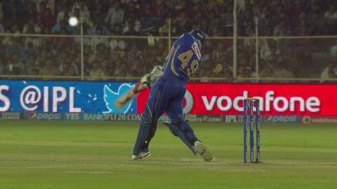 M30: RR vs SRH – Steve Smith Wicket background