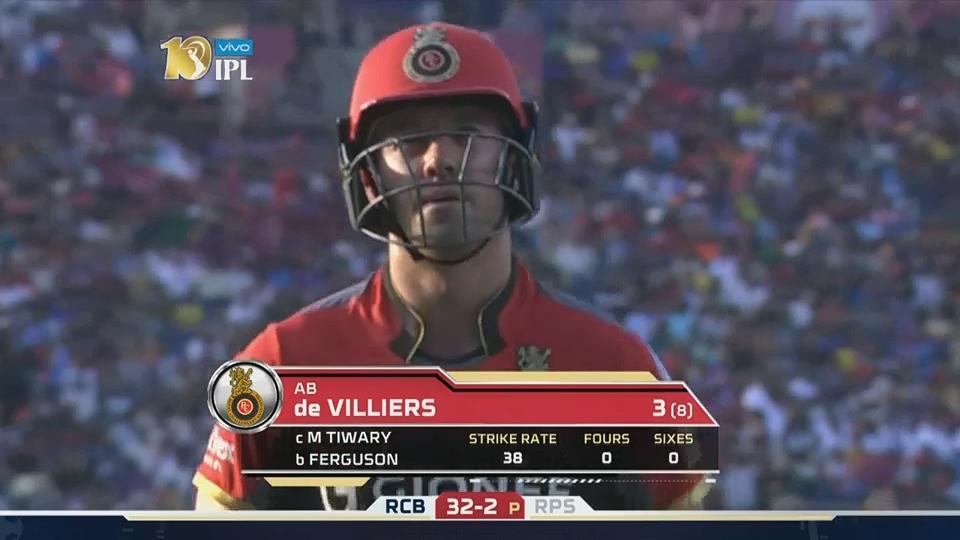 M34: RPS vs RCB – AB de Villiers Wicket