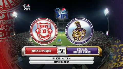 IPL 2015 M14: KXIP vs KKR – Match Highlights background