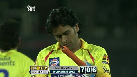 Qualifier 2: CSK vs DD – Dhoni's 1st Six