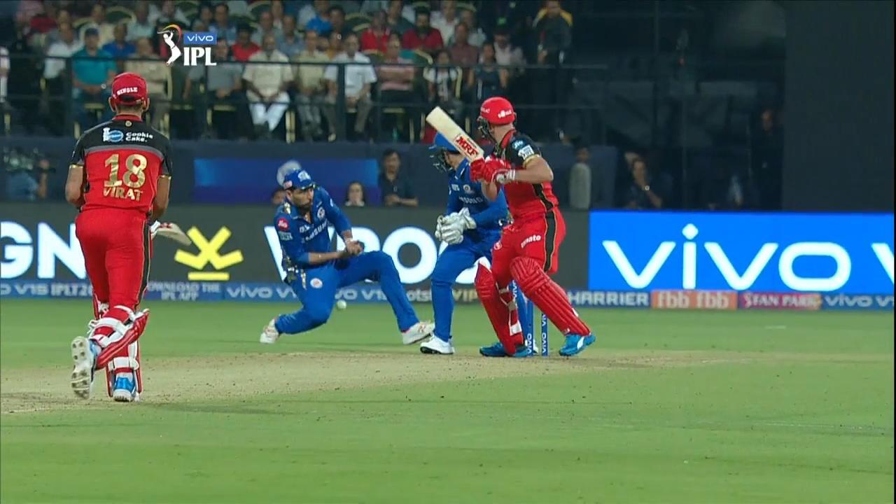 Was that a drop? ABD gets life on 0