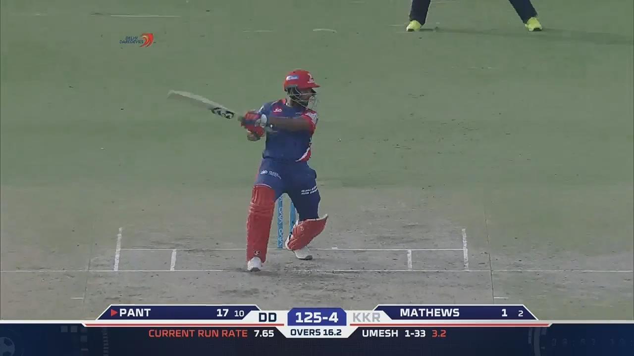 M18: DD vs KKR – Rishabh Pant Six background