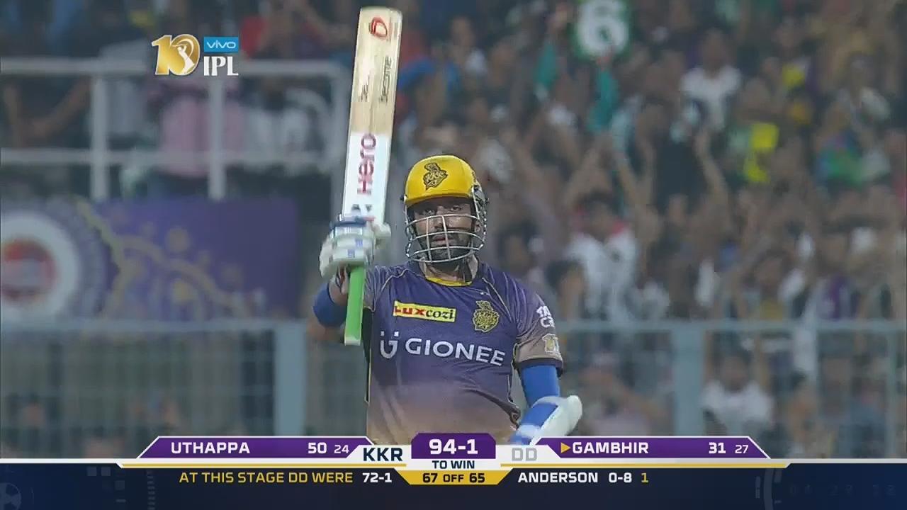 The Robin Uthappa demolition background