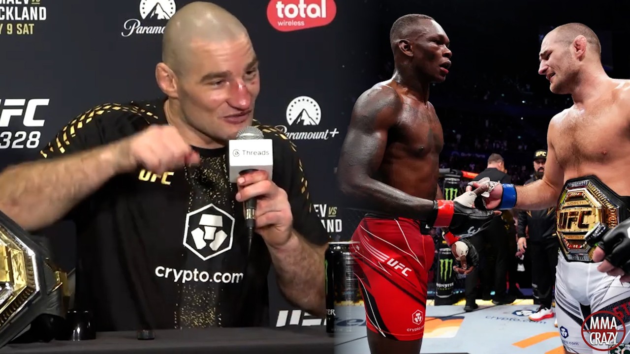 Sean Strickland compares Israel Adesanya title win to Khamzat Chimaev win at UFC 328