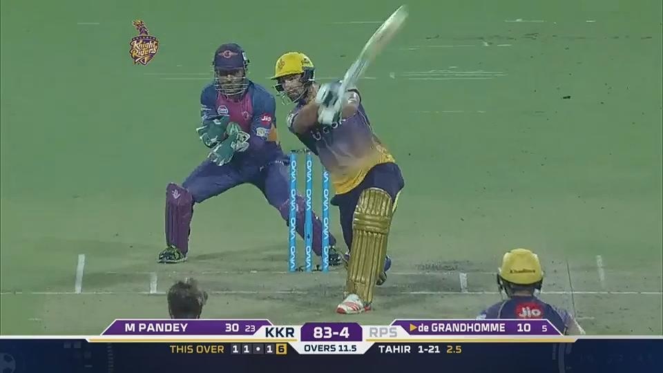M41: KKR vs RPS – Colin de Grandhomme Six background