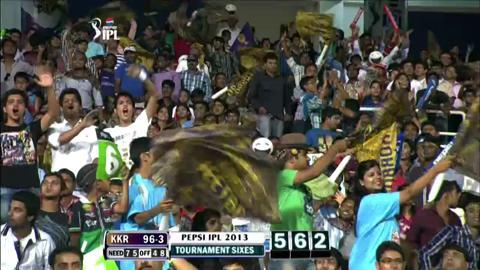 M65: KKR vs PWI – Yusuf Pathan Six background