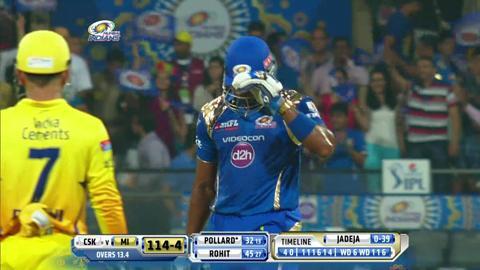 M12: MI vs CSK – Kieron Pollard Six