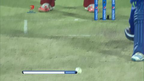 M21: DD vs MI – Unmukt Chand Wicket