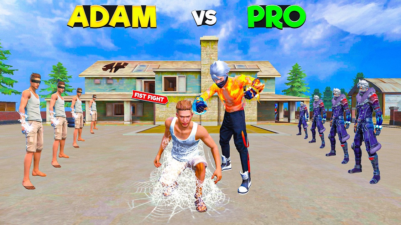 Fist Fight & Skin Challenge | Noob Adam Vs Pro Boys | Free Fire