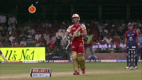 Match 5 RCB vs DD - Vinay Kumar's Wicket