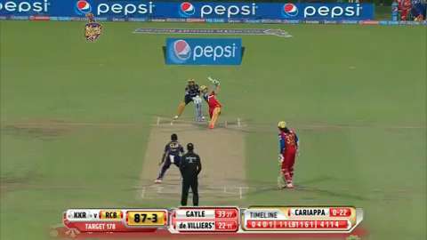 M5: KKR vs RCB – AB de Villiers Six
