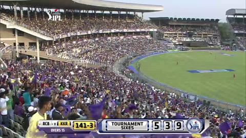 M49: KKR vs RCB – Shakib Al Hasan Six