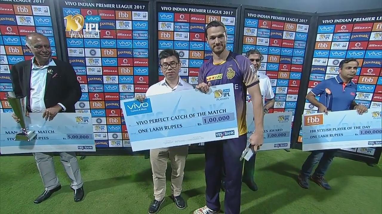 Eliminator: SRH vs KKR – VIVO perfect catch of the match – Nathan Coulter-Nile