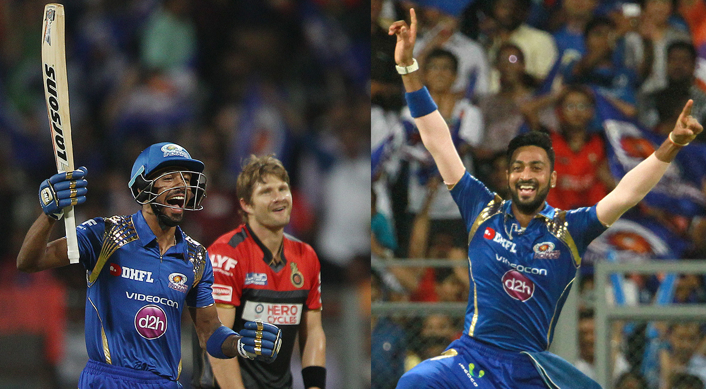 M14: MI vs RCB – Krunal Pandya & Hardik Pandya Interview background