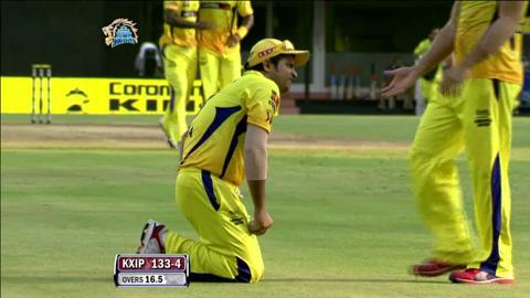 Match 37 CSK vs KXIP – Singh's Wicket background