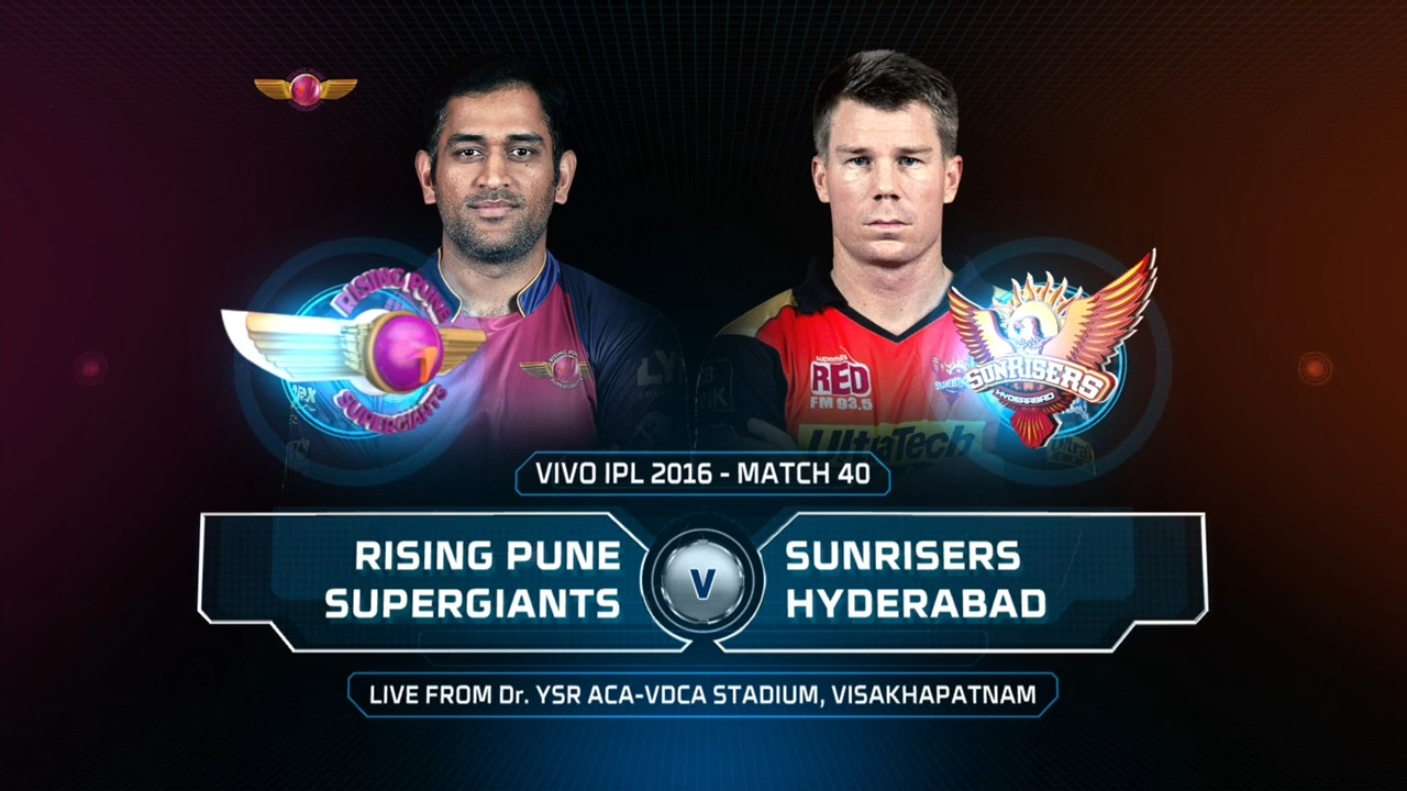 IPL 2016 M40: RPS vs SRH – Match Highlights