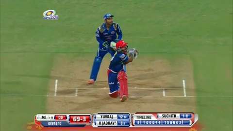 M39: MI vs DD – Kedar Jadhav Six