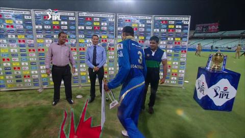 M75: RR vs MI – Man Of The Match – Harbhajan Singh background