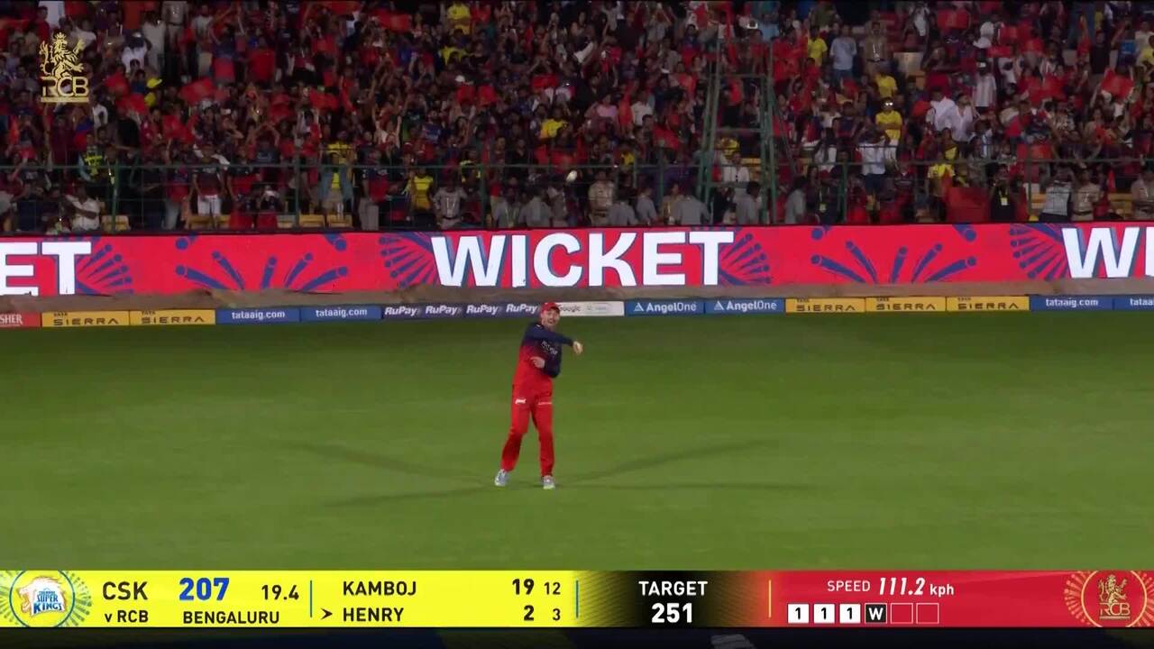 IPL 2026 M11: RCB vs CSK - Matt Henry Wicket