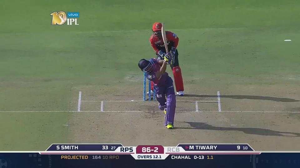 M34: RPS vs RCB – Manoj Tiwary Six