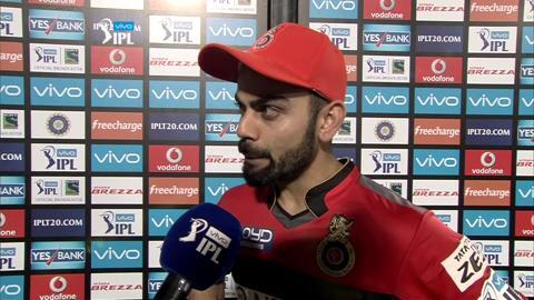 M16: RPS vs RCB – Virat Kohli Interview background