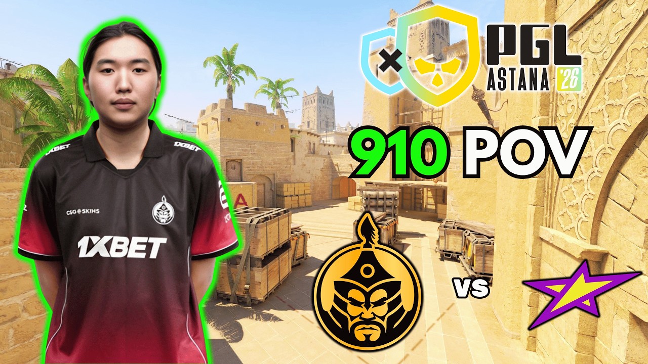 910 POV | TheMongolZ vs magic (38-34) Raing 1. 26 CS2 PGL Astana 2026