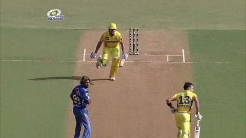 Match 49 MI vs CSK – du Plessis' Wicket