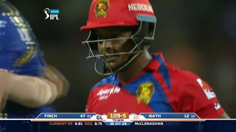 M9: MI vs GL – Akshdeep Nath Wicket