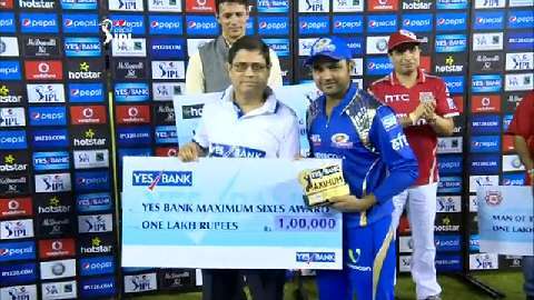 M35: KXIP vs MI – Yes Bank Maximum Sixes