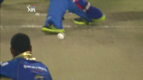 M75: RR vs MI – Ajinkya Rahane Wicket