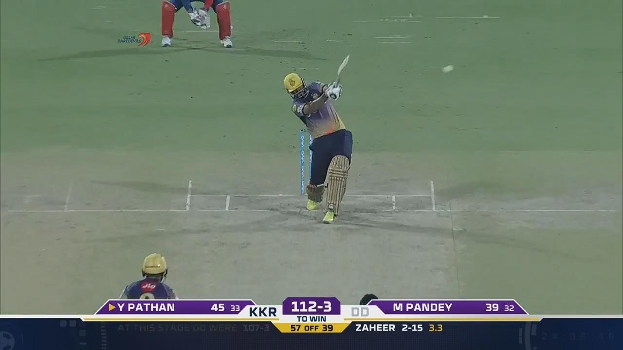 M18: DD vs KKR – Yusuf Pathan Six