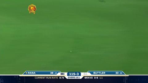 M54: GL vs MI – Nitish Rana 70 background