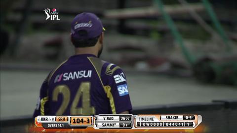 M54: KKR vs SRH – Darren Sammy Six
