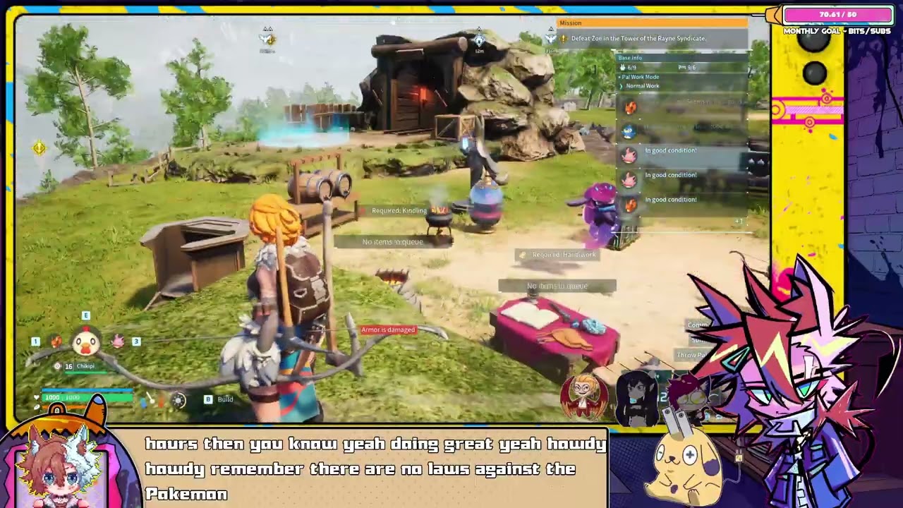 Stream VOD #51 Palworld with Fwens part 3