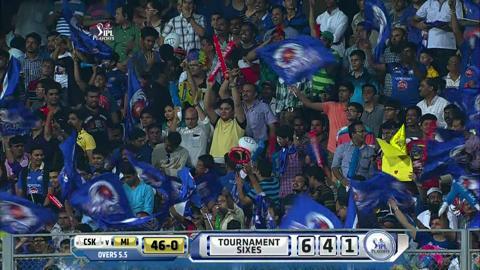 M57: CSK vs MI – Lendl Simmons Six