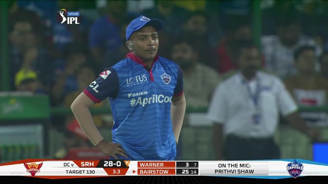 M16: DC vs SRH – Player Mic'd Up – Prithvi Shaw