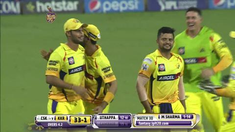 M30: KKR vs CSK – Gautam Gambhir Wicket background