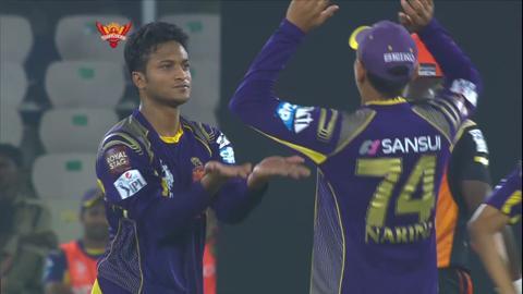 M43: SRH vs KKR– Fall of Wickets