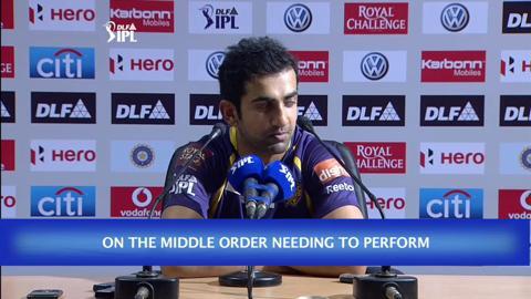 IPL 2012 Match 17 – KKR vs KXIP: Gambhir PC