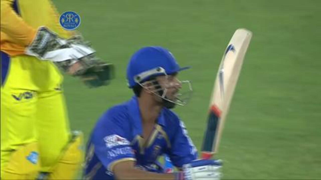 M10: RR vs CSK – Ajinkya Rahane Wicket