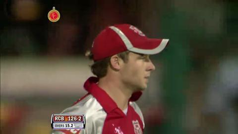 Match 44 RCB vs KXIP – Gayle's Wicket
