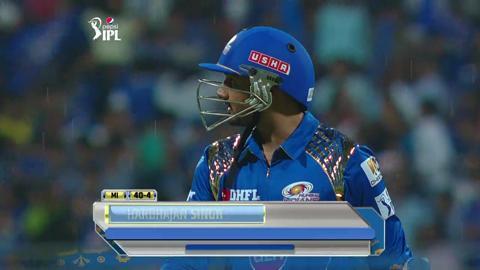 M39: MI vs DD – Harbhajan Singh Wicket