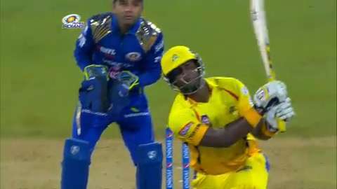 M12: MI vs CSK – Dwayne Smith Six