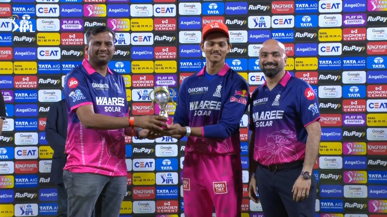 IPL 2026 M13: RR vs MI - Player of the Match - Yashasvi Jaiswal
