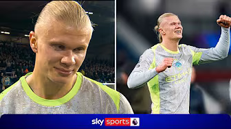 "Man City are TOP OF THE LEAGUE!" | Erling Haaland reacts to Man City's win over Burnley