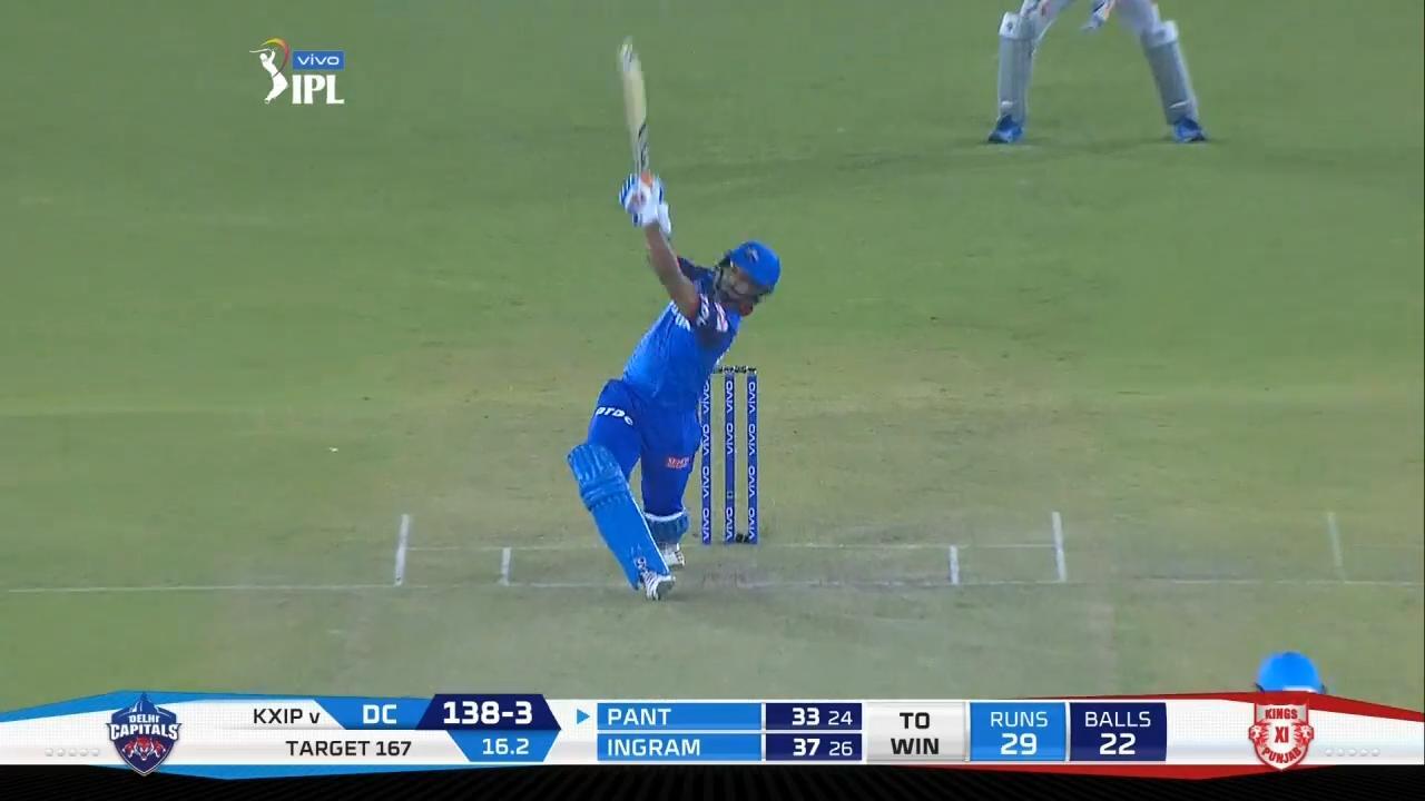 M13: KXIP vs DC – Rishabh Pant Six