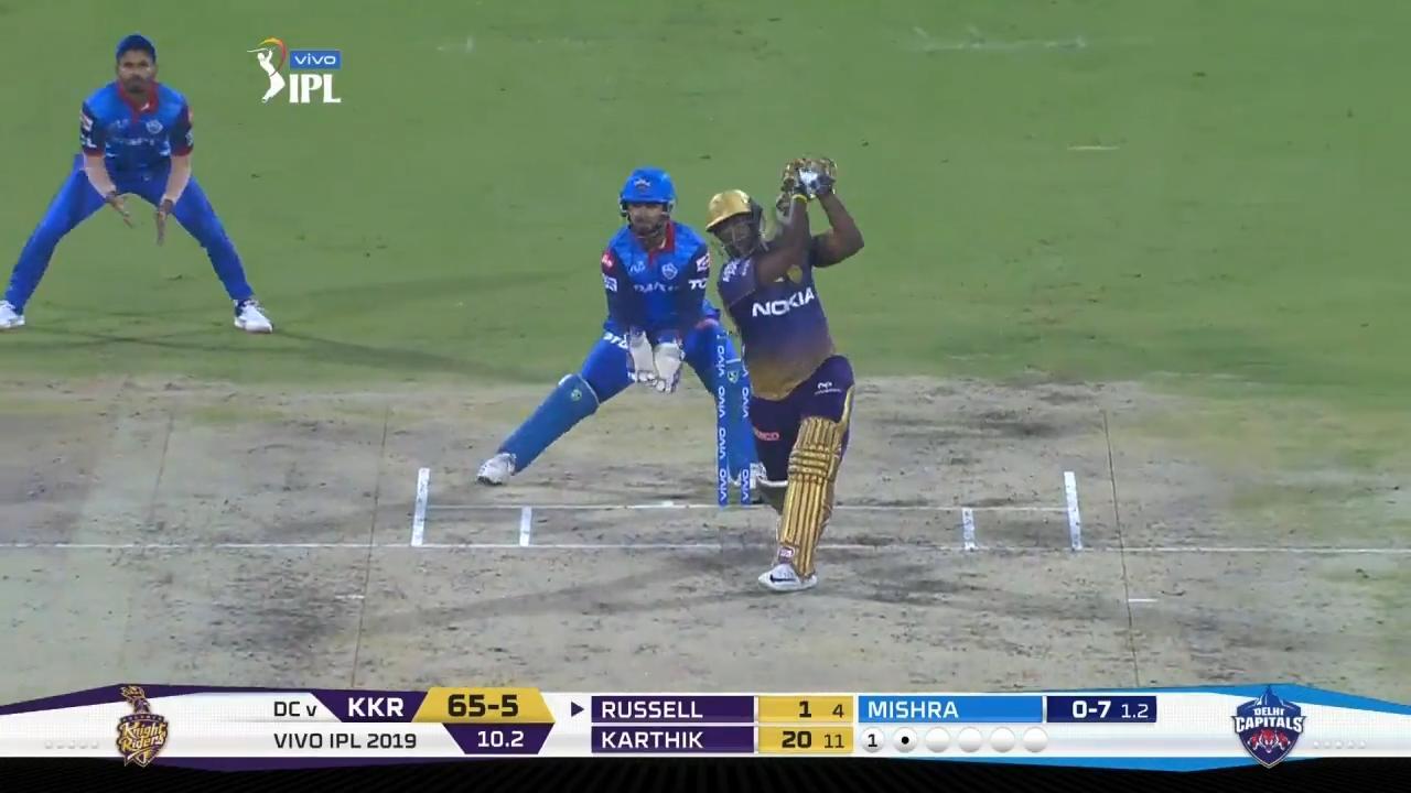 M10: DC vs KKR – Andre Russell Six