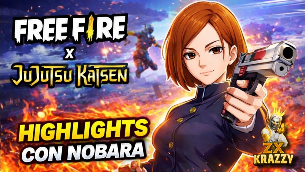 highlights con nobara - free fire x jujutsu kaisen background